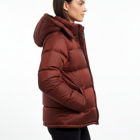 🔥Bargain! Aritzia TNA The Super Puff (Maroon/Red) Size S | AS IS Needs Cleaning - Picture 3 of 12